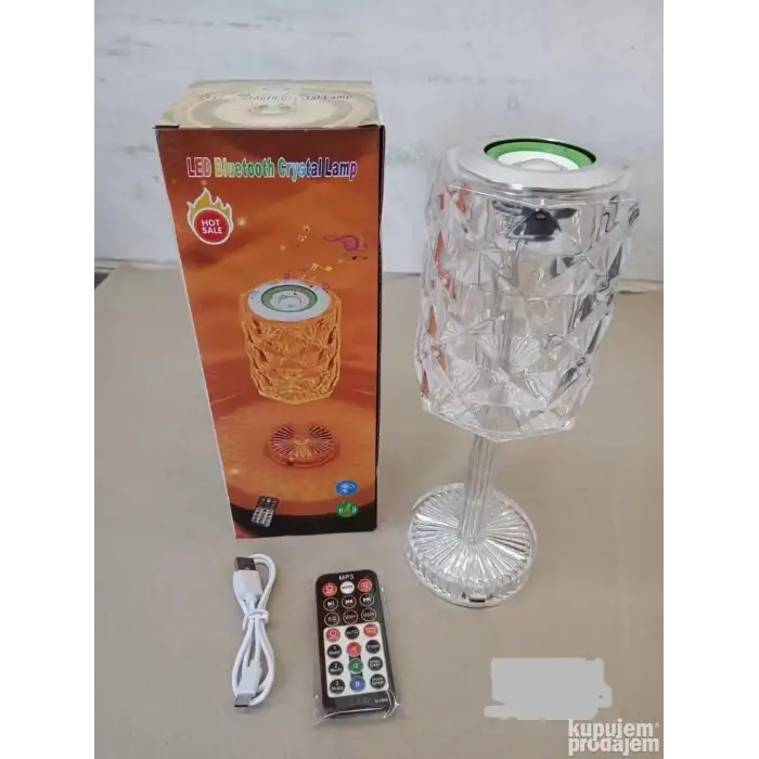 Kristal Masa Lamba Rgb Bluetooth Hoparlörlü Gece Lambası Hx-222