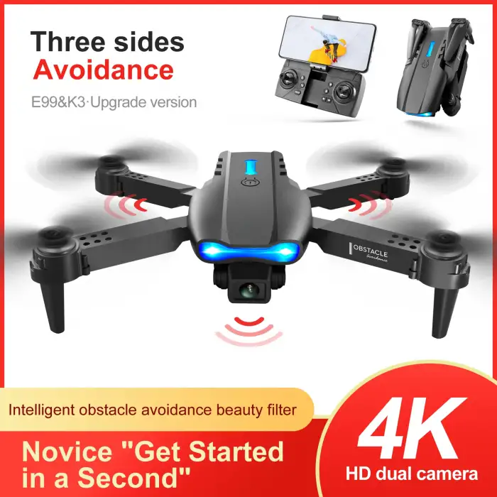 E99 Pro Yarış Drone İle 1080p Hd Çift Kamera