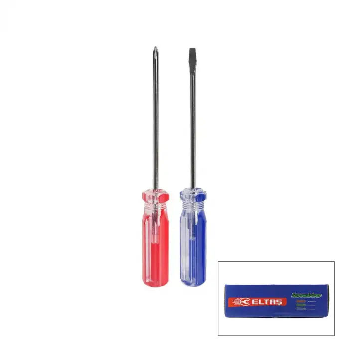 Egonex ELTAŞ LRD-159 RİKO ( RENKLİ ) ( 2İN1=ÇİFT TARAFLI UÇ ) TORNAVİDA ( YILDIZ - DÜZ )*24X10