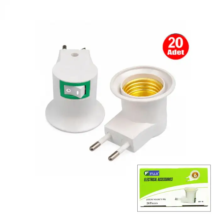 Egonex Fuji Duy-90 Anahtarlı Duy Fiş*20x30