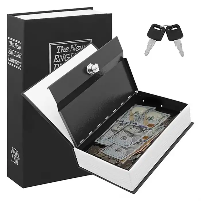 Egonex Kitap Görünümlü Metal Kasa Kumbara Tipi