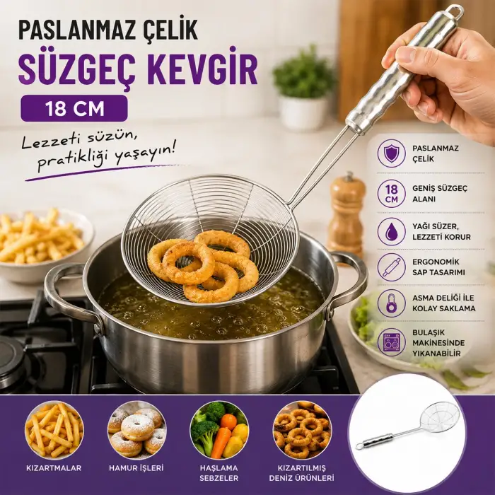 Egonex Pablıto Pbt-953 18cm.saplı Metal Kevgir*10x15
