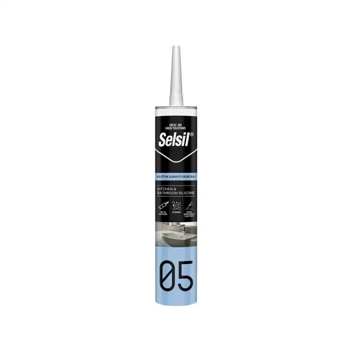 Egonex SELSİL-2431 05 ( ŞEFFAF ) MUTFAK VE BANYO SİLİKON 280ML*25=K