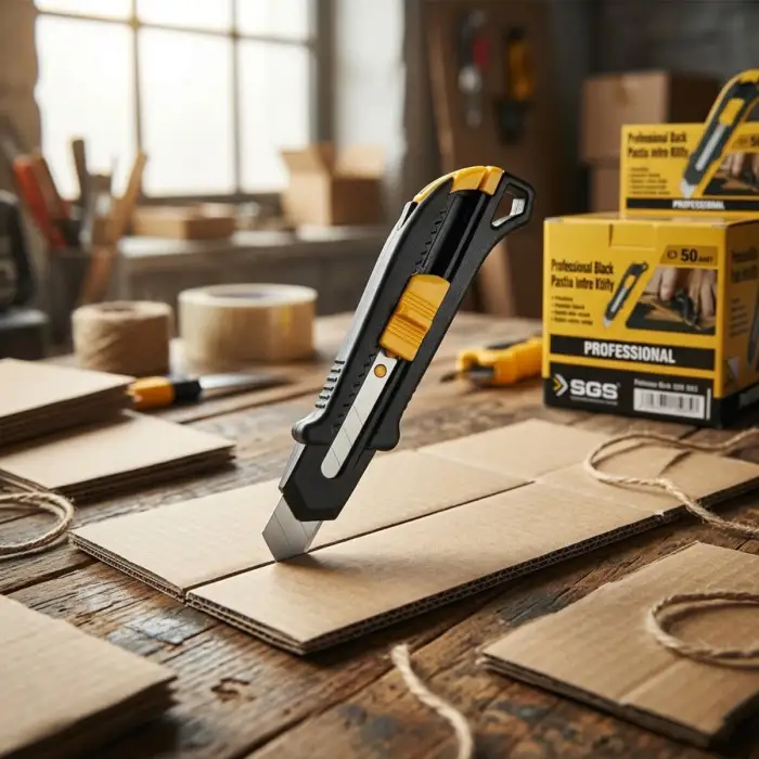 Egonex Sgs Tools Sgs-1795 ( 50pcs ) ( Siyah ) ( Plastik Gövde ) Falçata Maket Bıçak*50x8