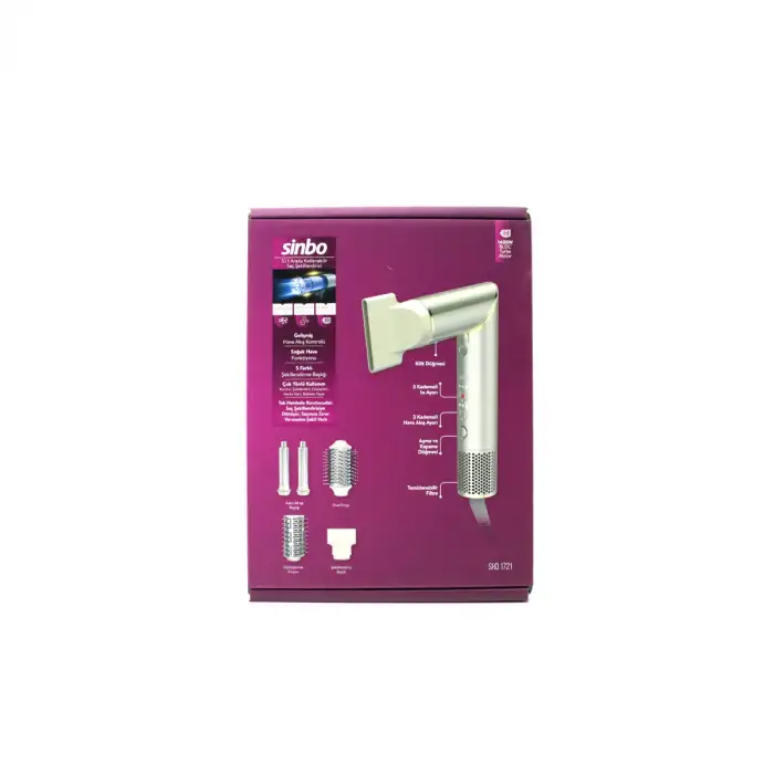 Egonex SİNBO SHD-1721 SAÇ ŞEKİLLENDİRME CİHAZI*4