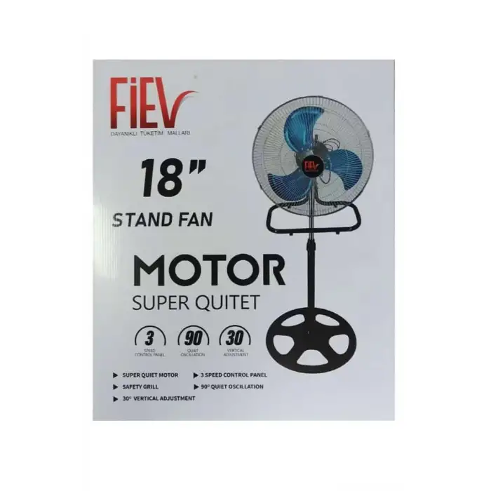 Fiev 18 İnç 3in1 Ayaklı Vantilatör 130 Watt Bakır Sargı