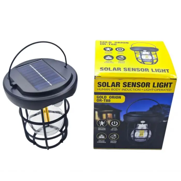 Gold Orion Or-t88 Solar Hareket Sensörlü Duvar Tipi Bahçe Aydınlatma