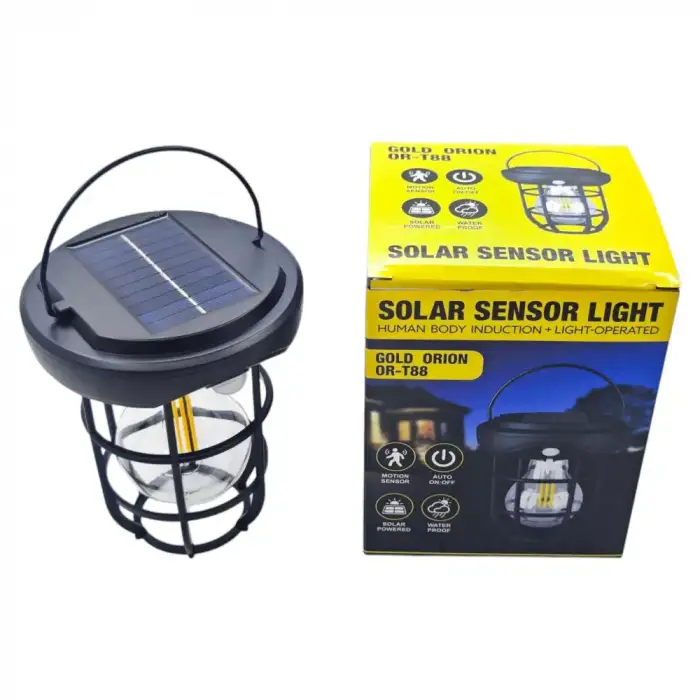 Gold Orion Or-t88 Solar Hareket Sensörlü Duvar Tipi Bahçe Aydınlatma