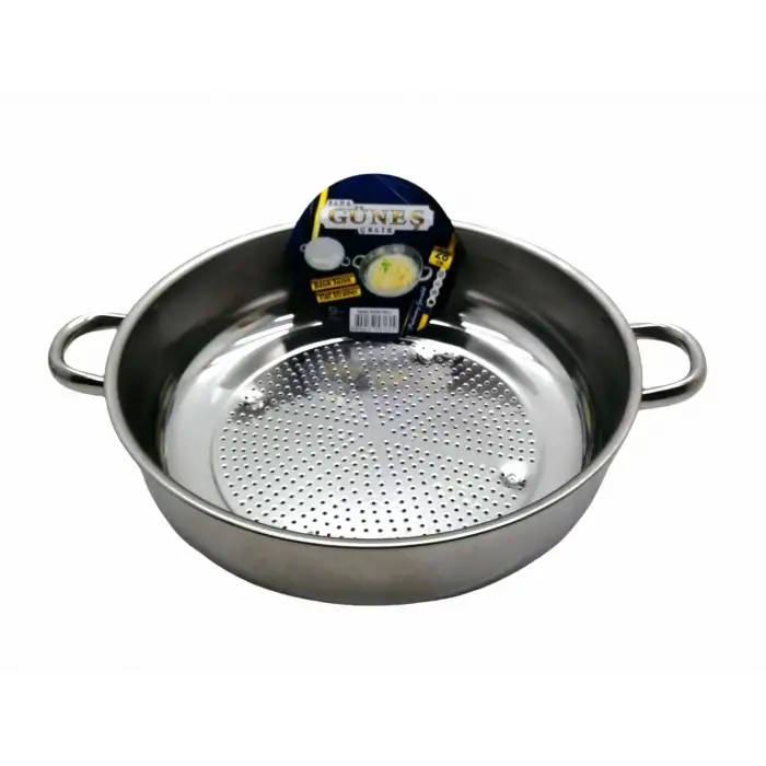 Güneş ( No-2 & 28cm ) ( Basık ) Süzek Metal Süzgeç*75