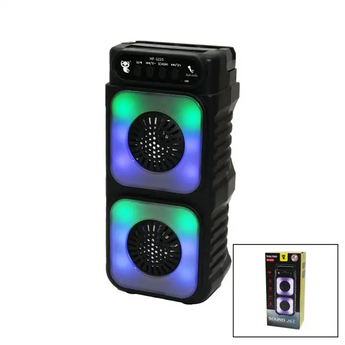 Hongfu Platoon Hf-3225 Pl-4546 (3 X 2li) Speaker Hoparlör (bluetooth) (mikrofonlu) (2x5w) (usb & Tf & Aux & Mıc)*40