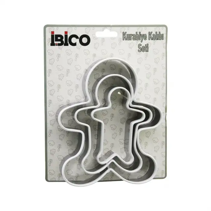 İbico İ22-159 ( 3pcs ) Metal Kurabiye Kalıbı Set*144