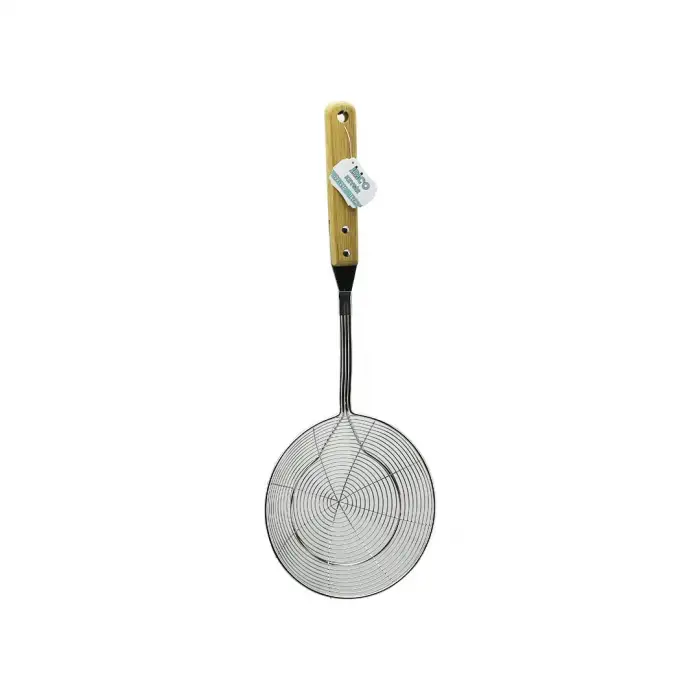 İbico İ22-290 ( 16cm ) ( Bambu Saplı ) Çelik Metal Kevgir*12x10