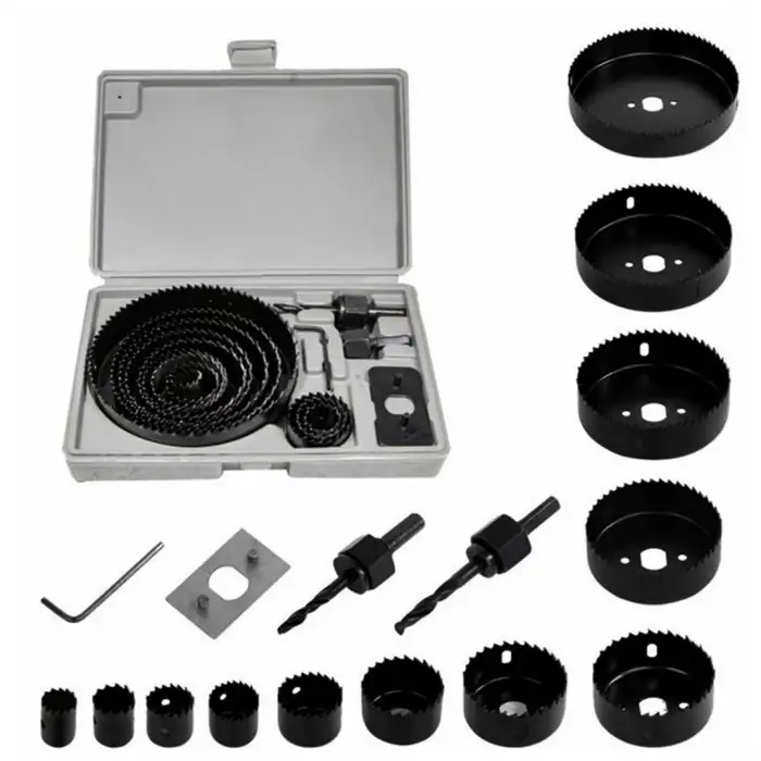 İbico Lrd-13 Hole Saw Kıt ( 16pcs ) Buat Açma Panç Seti*30