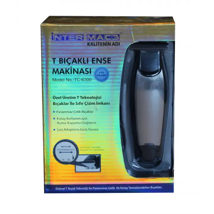 İnter Mac Inter Mac3 Tc-6300 T Bıçaklı Sakal-ense Tıraş Makinesi