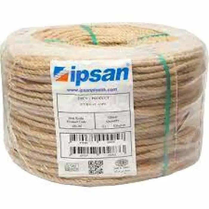 İpsan Halat 6mm Natural Jüt Kırnap İpi Top 200mt*1