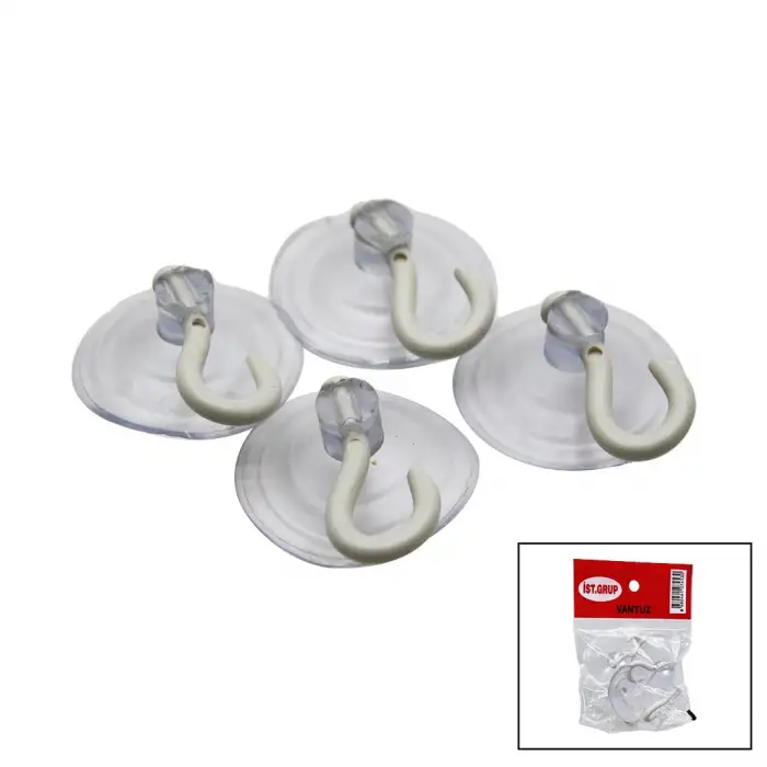 İstanbul Grup ( Büyük ) ( 4pcs ) Şeffaf Vantuz*25x36