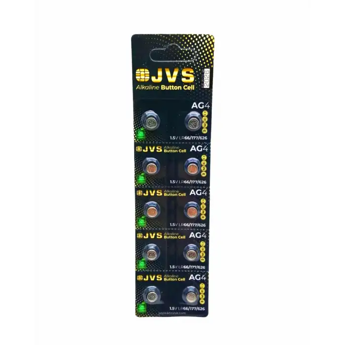 Jvs Ag4 1.5v Lr66 Saat Pili 10lu Kart*400