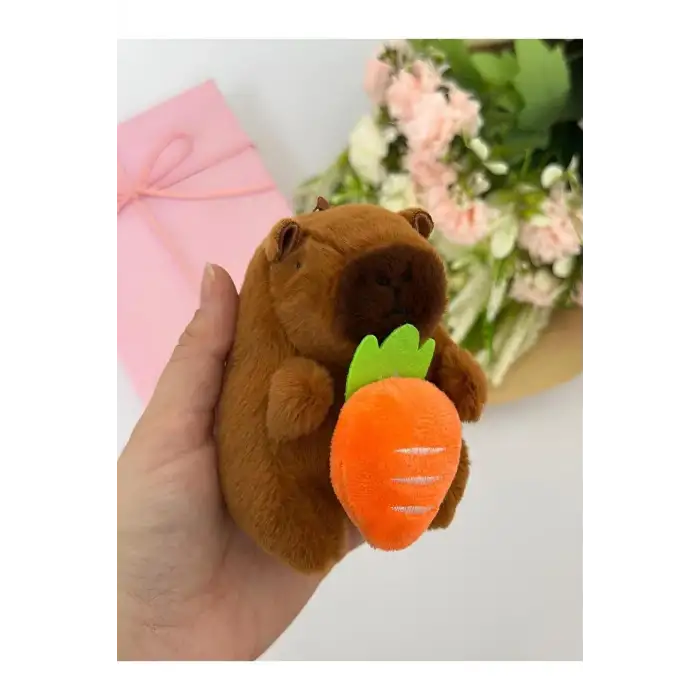 Kapibara Peluş Anahtarlık