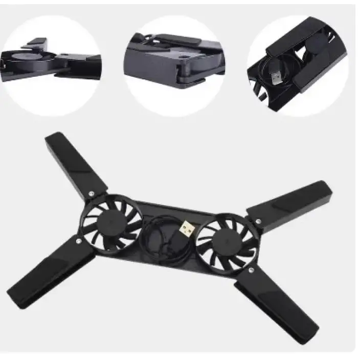 Katlanabilir Laptop Soğutucu 2 Fanlı