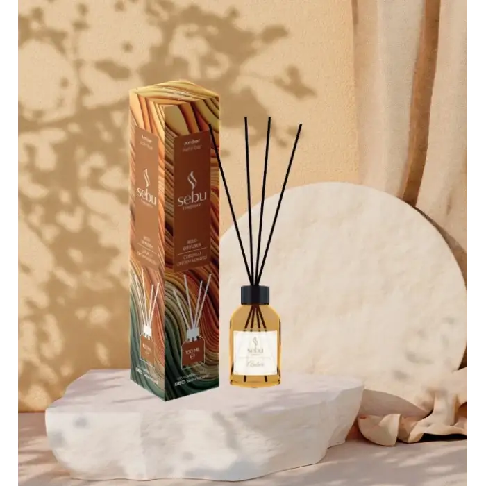 Kehribar Ortam Kokusu Bambu Çubuklu Sebu 100 Ml