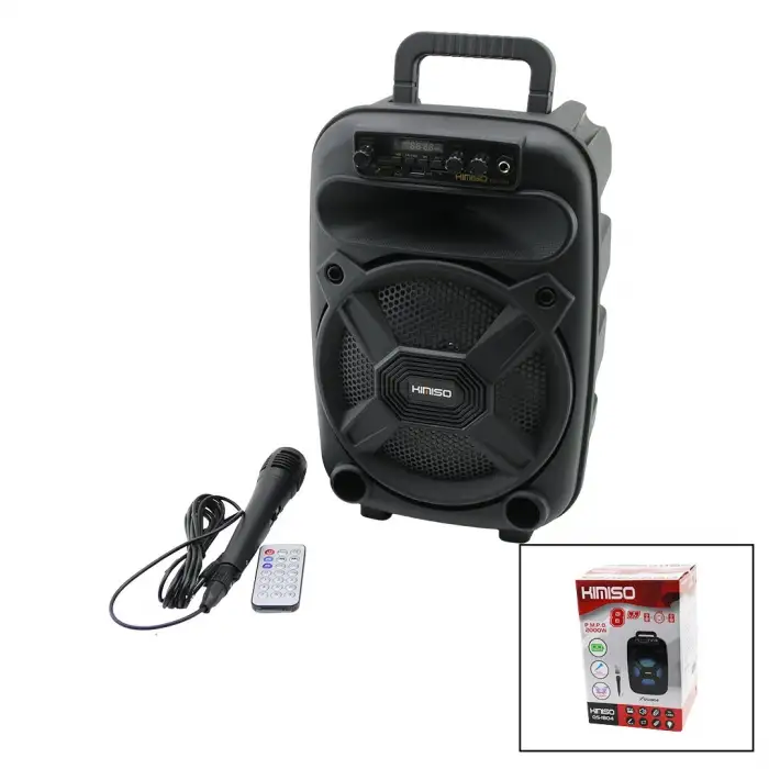 Kımıso Os-1804 Pl-4530 ( 8) Speaker Hoparlör (kumandalı) (bluetooth) (mikrofonlu) (p.m.p.o 2000w) (ışıklı) (usb& Tf& Aux& Mıc)*8