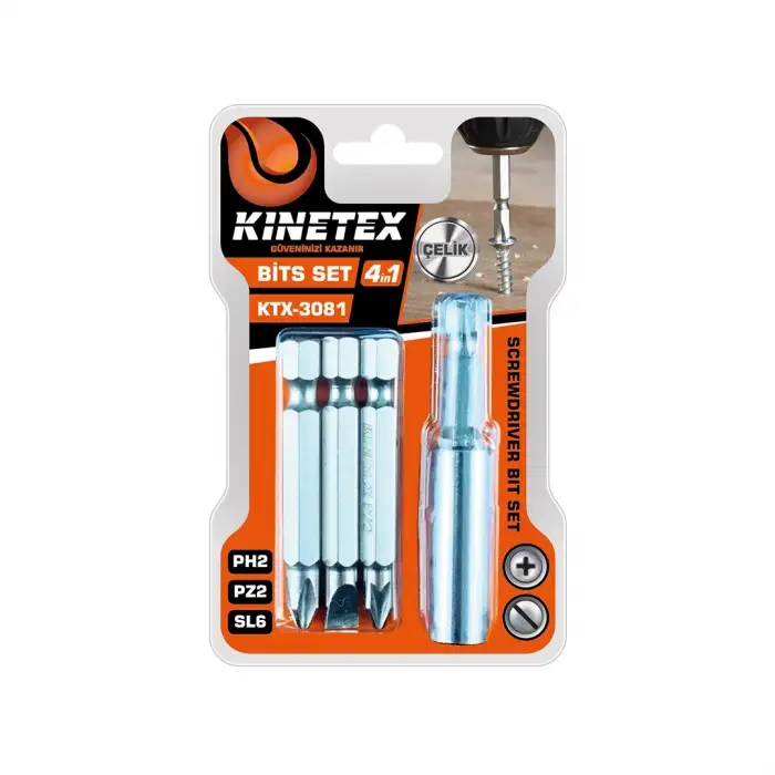 Kınetex Ktx-3081 ( 4pcs & Ph2-pz2-sl6 ) Bits Uç Set*144