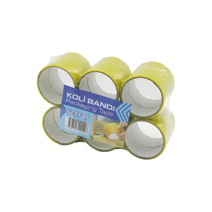 Krt-1010 Packaging Tape ( 43mm X 20yds ) ( Şeffaf ) Koli Bantı*12x12