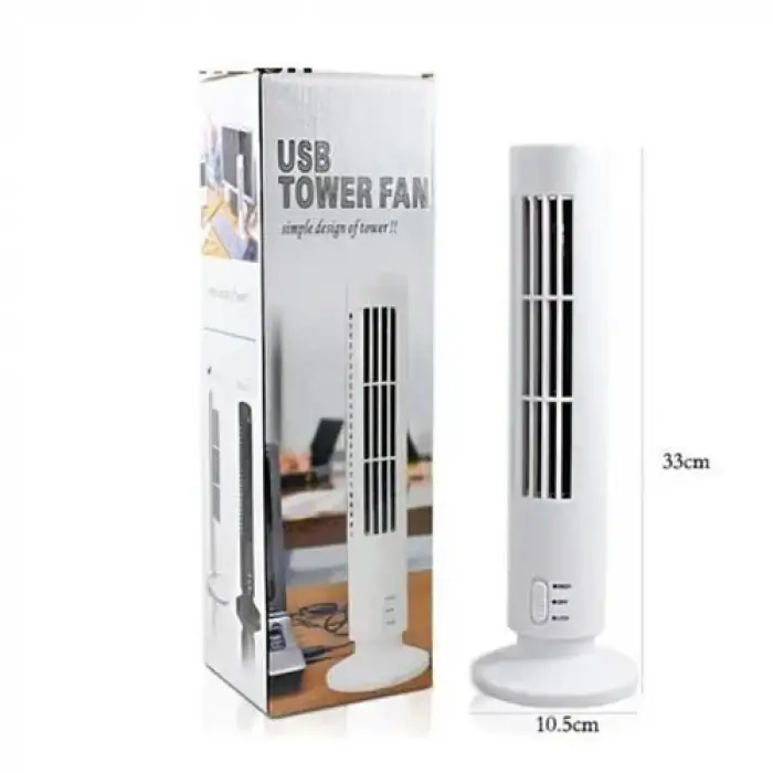 Kule Tipi Usb Elektrik Fan Yapraksız Klima Fanı