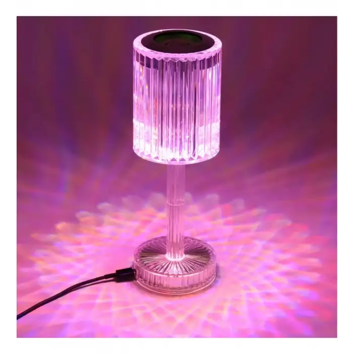 Led Bluetooth Hoparlör Uzaktan Kumandalı Kristal Lamba Masa Lamba