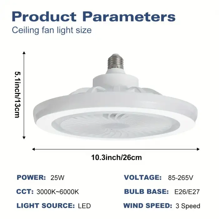 Led Lambalı Tavan Vantilatörleri