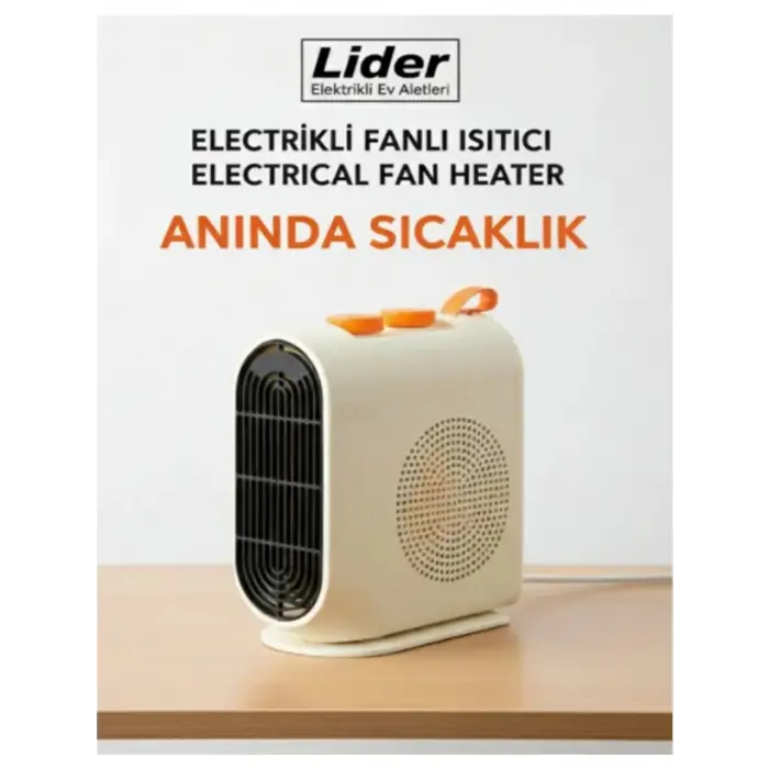 Lider Harza 2000 W Fanlı Isıtıcı Yatay