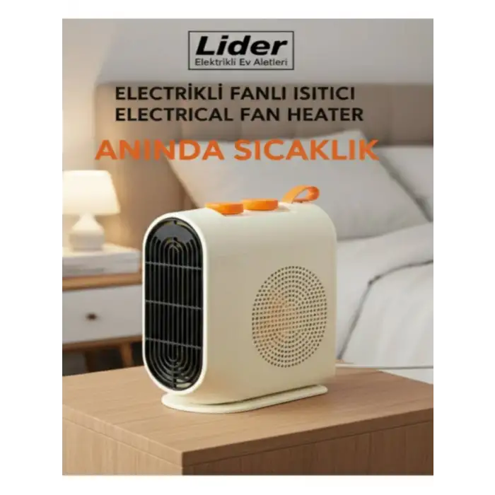Lider Harza 2000 W Fanlı Isıtıcı Yatay