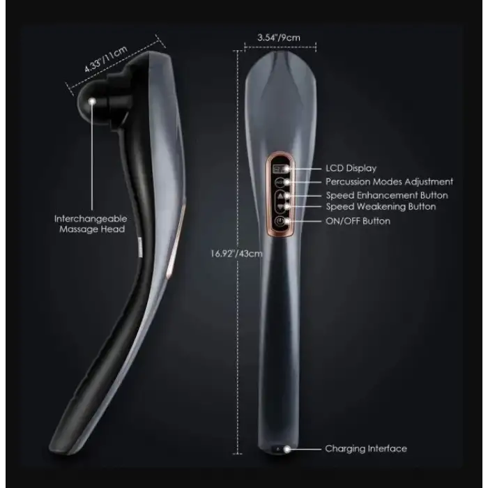 Magic Massager Plus Jy-2024b Masaj Aleti Boyun Sırt Bacak Kol Karın Bel 6 Başlıklı