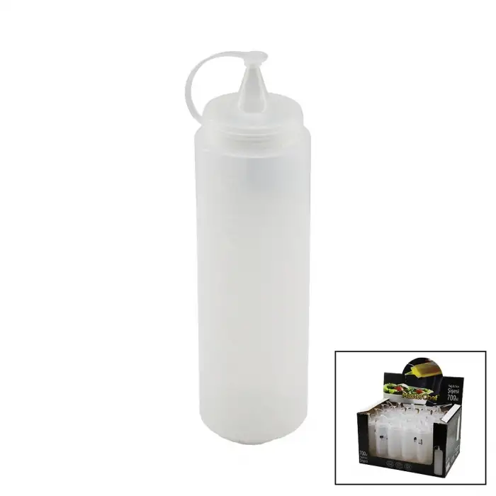 Masterchef ( 700ml ) Yağdanlık & Sosluk ( Şeffaf & Plastik Şişe ) ( Ketçap & Mayonez )*24=k