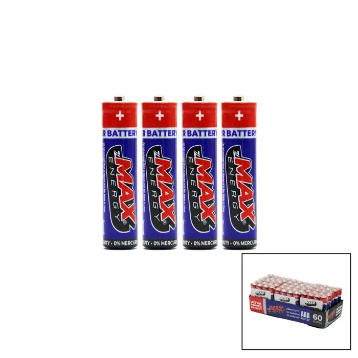 Max Energy Max-0637 Pvc İnce Pil ( 60pcs )*1x40