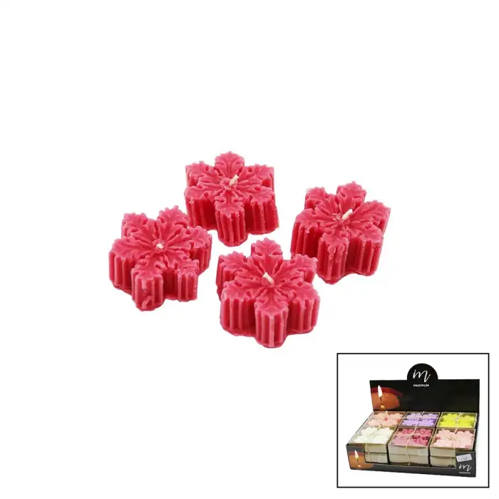 Maxımum Max-2336 ( 4pcs & Kar Tanesi ) Renkli Kokulu Mum*18x8