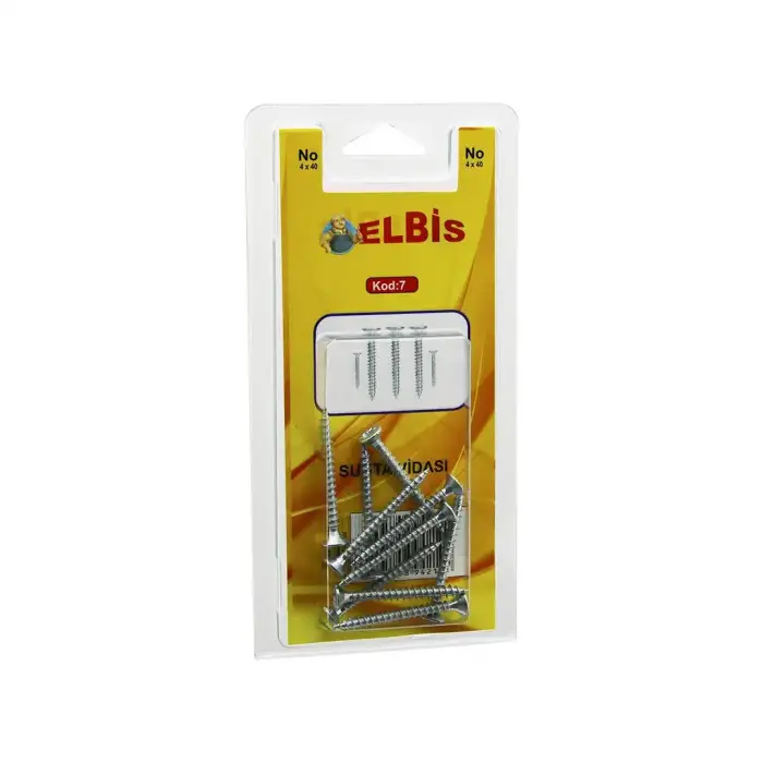 Medalyan Dl-34 ( 4x40 ) Dübelli Vida ( Dubel=no-7 ) ( 10pcs )*12x10