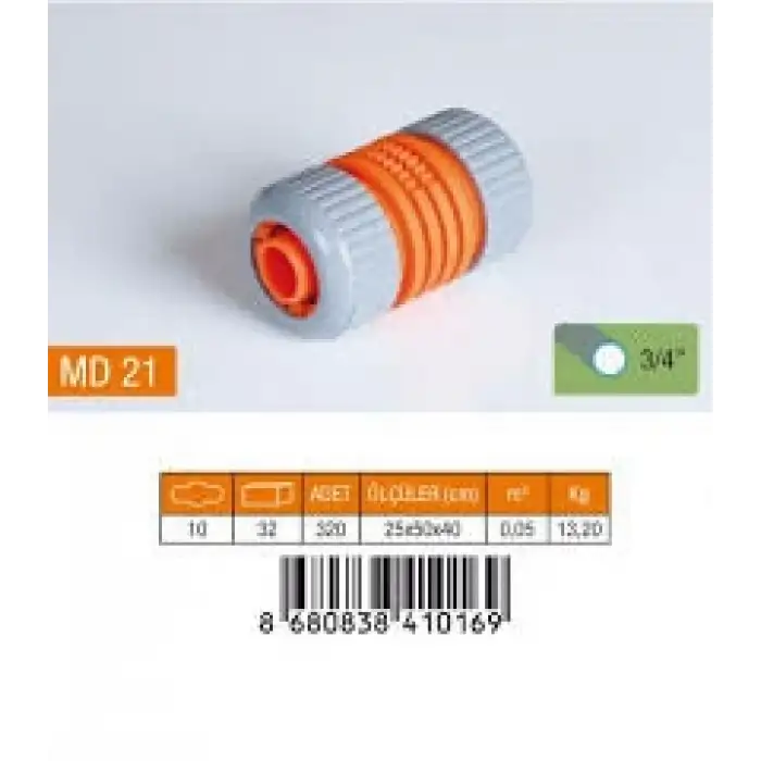 Medalyan Md-21 Lüx Hortum Eki 3/4 *10x32