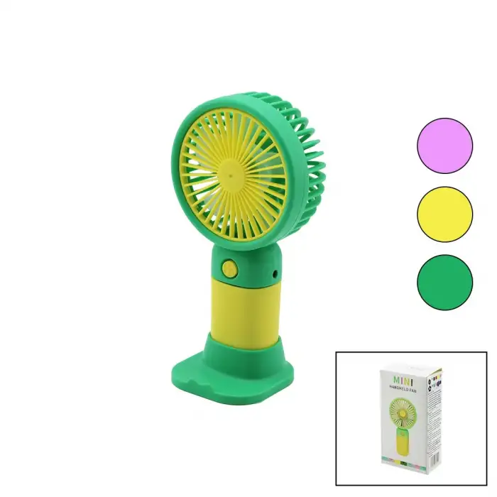 Mını Handheld (usb Şarj) Mini El Fanı (çap:7.7cm & Y:15cm) (sabit Başlık) (telefonluklu M.üstü Ayak)(brkt-726492-726539)*240