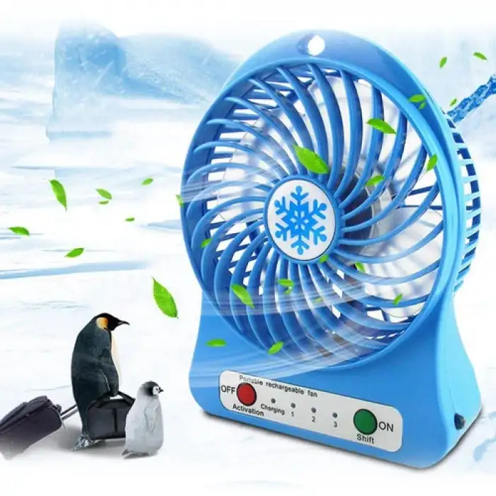 Mini Masa Fanı Mini Masaüstü Fan Şarjlı Egonex