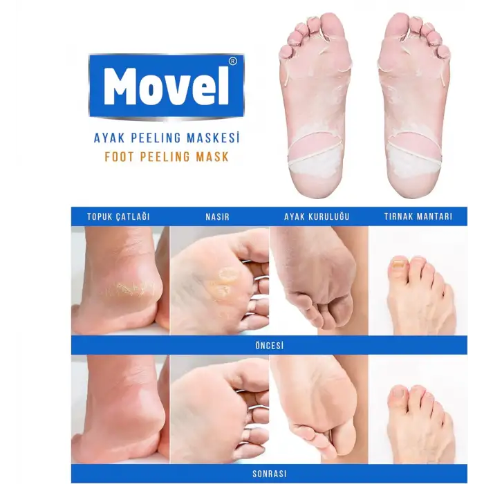 Movel Peeling Çorabı Ayak Bakım Maskesi