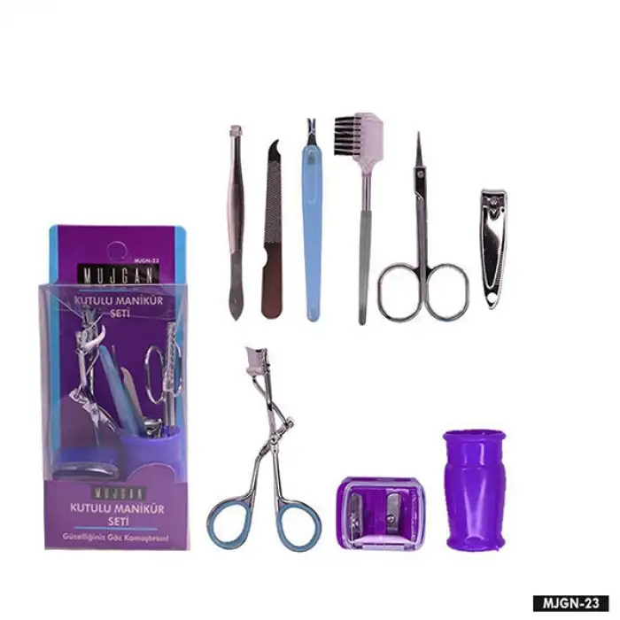 Mujgan Mjgn-23 ( 9pcs ) Kutulu Bardak Manikür Seti*12x30