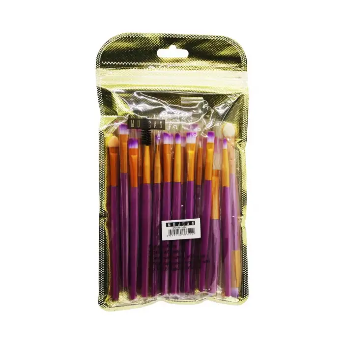Mujgan Mjgn-39m ( Mor ) ( 20pcs ) Makyaj Fırça Set*12x30