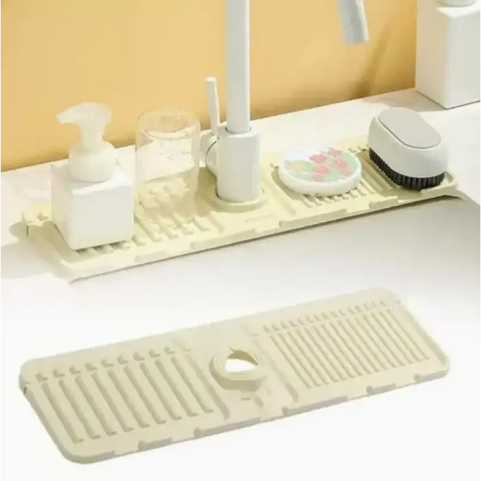 Mutfak Banyo Lavabo Kenarı Silikon Mat Gri