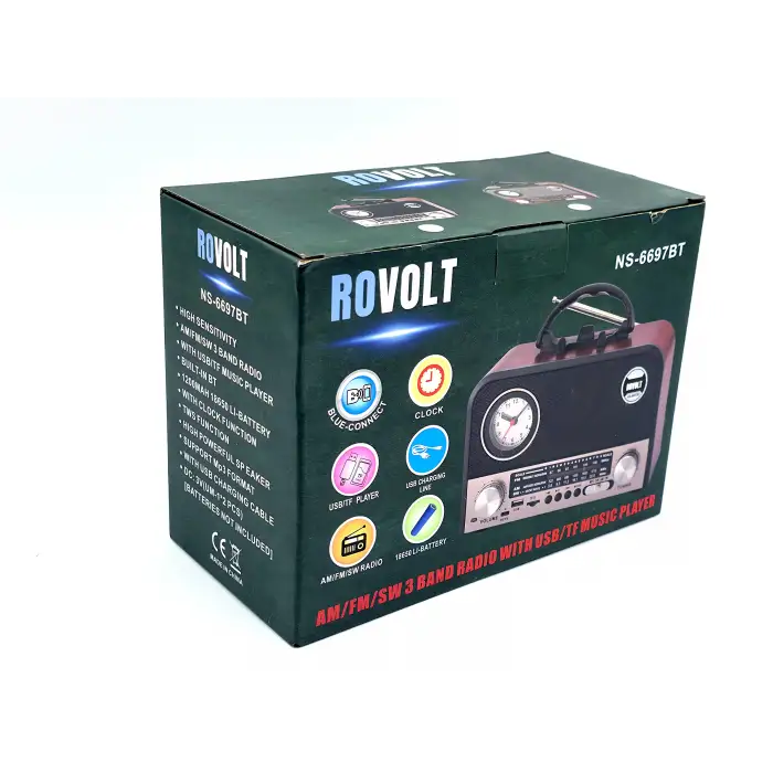 Nns Ns-6697bt Taşınabilir Bluetooth Nostaljik Radyo
