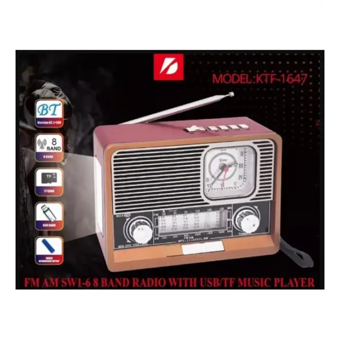 Nostaljik Radyo Yage Yg-892 Nostaljik Radyo Bluetooth Fm Usb