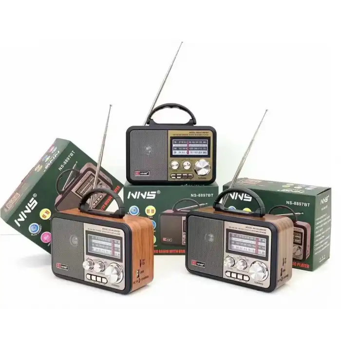 Nns Ns-8897 Orta Boy Retro, Nostaljik, Ahşap Tasarım Radyo