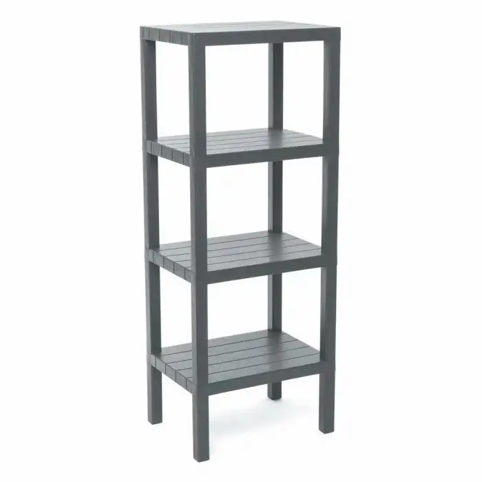 Ombeg Om-0220-2115 ( 4 ( Düz ) Raflı & Gri ) Modüler Ünite Plastik*6