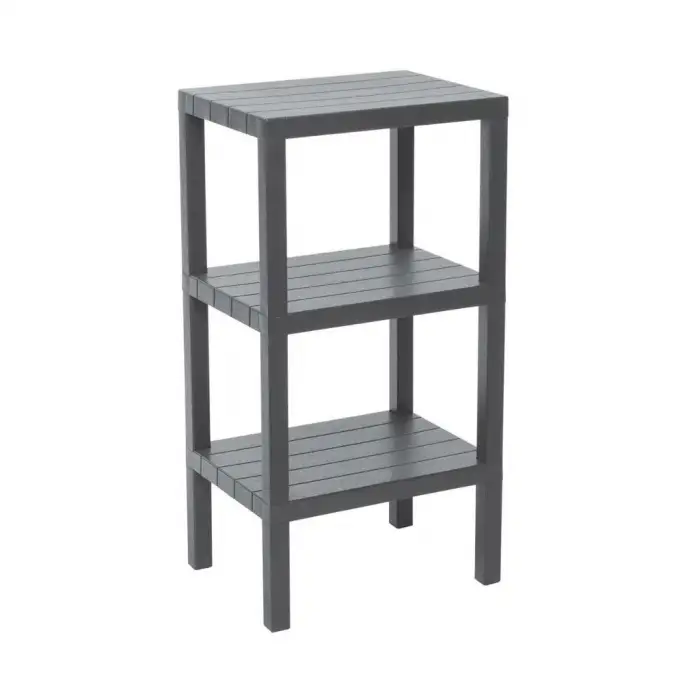 Ombeg Om-0390-3102 ( 3 ( Düz ) Raflı & Gri ) Modüler Ünite Plastik*8