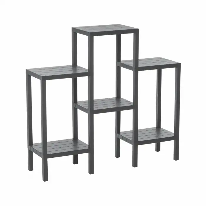 Ombeg Om-1108-0150 ( 6 ( Düz ) Raflı & Gri ) Modüler Ünite Plastik*4